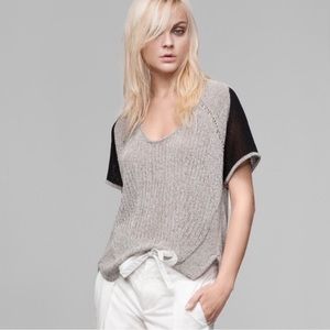 Helmet Lang Sweater Gray/Black Sz M